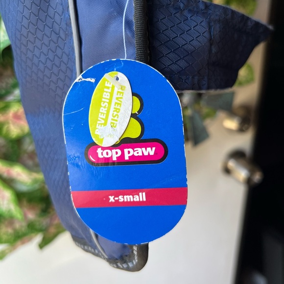 NWT top paw 🐾 reflective reversible blue coat for dogs size XS. - Picture 2 of 16